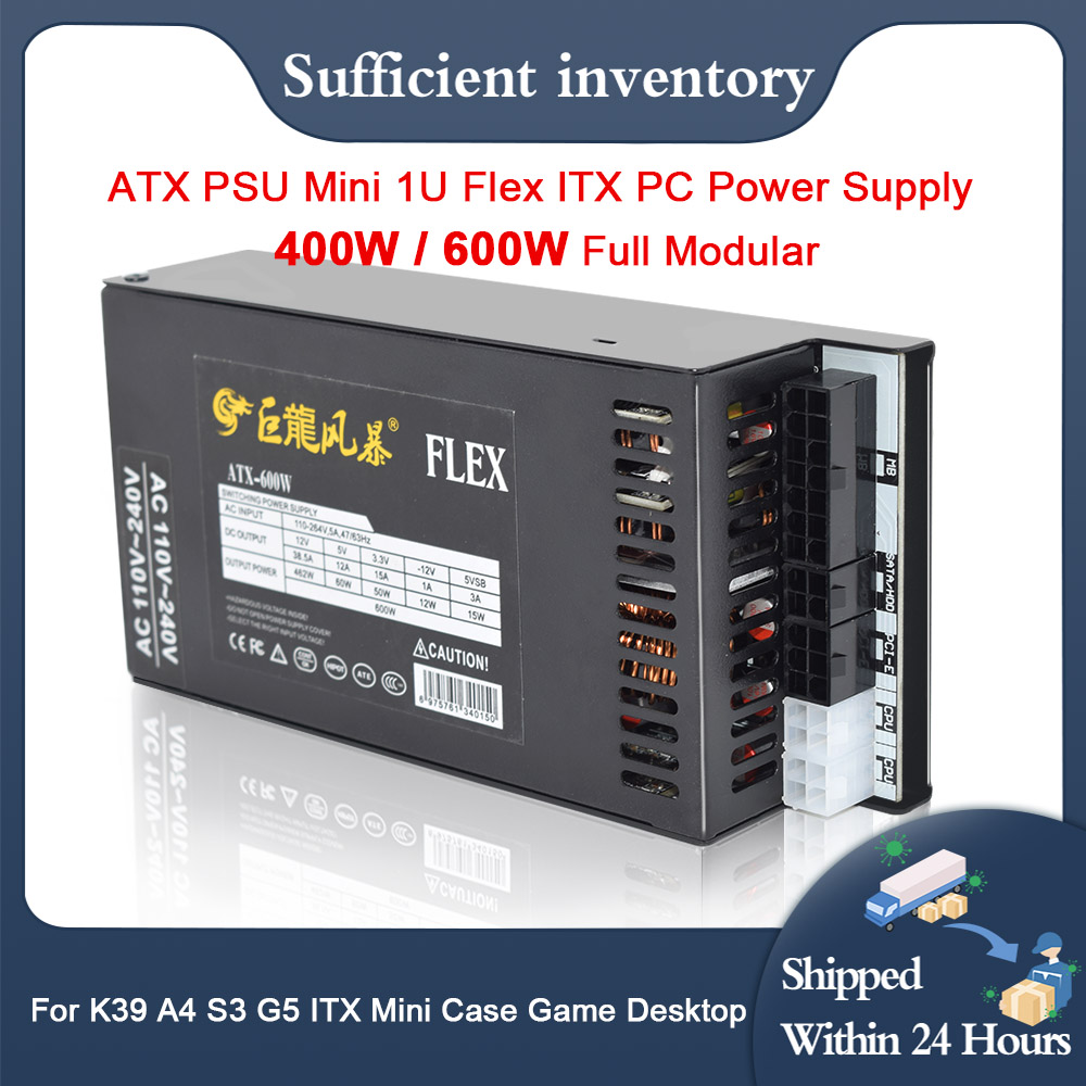 Flex Atx Power Supply 600W 1U - Neues PC-Netzteil 400 W 600 W