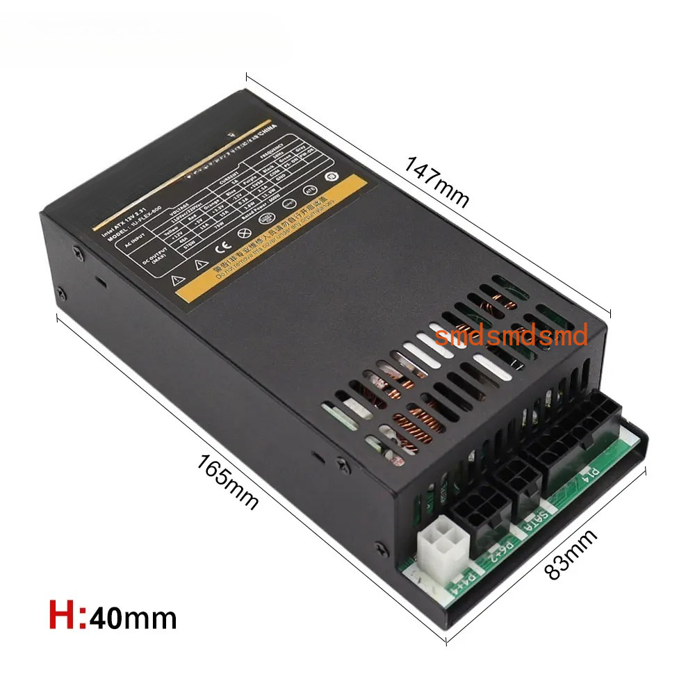 600W Modulares Netzteil Kleine – Flex Atx Power Supply 600W 1U Bewertung und Preis